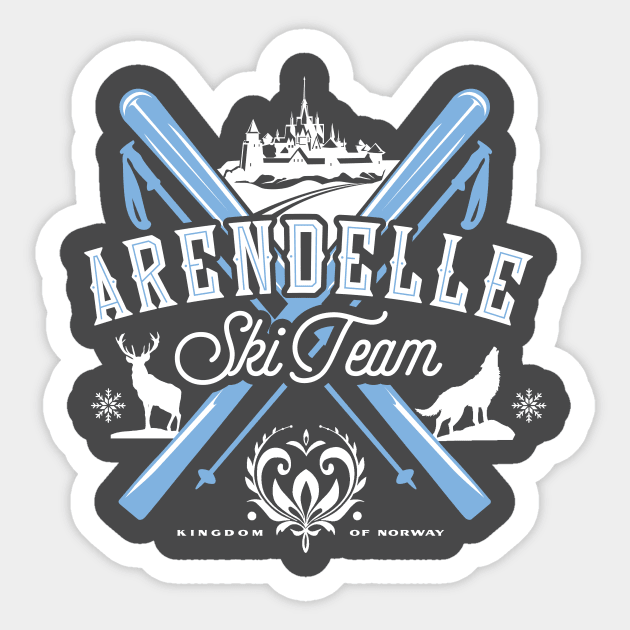 Arendelle Ski Team Sticker by MindsparkCreative